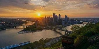 Downtown Pittsburgh and Rivers